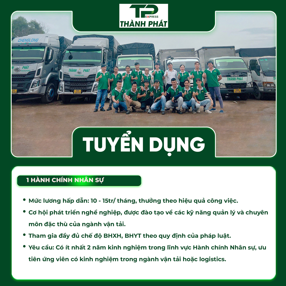 tuyển dụng hành chính nhân sự